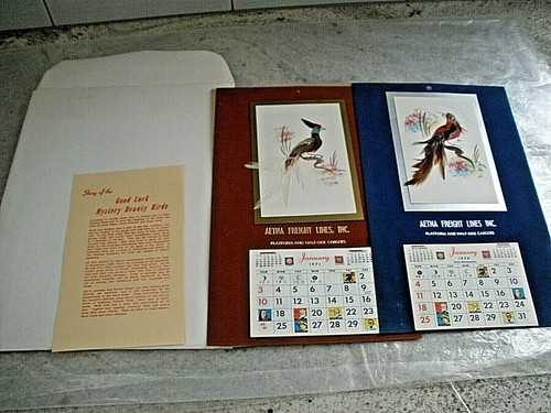 Calendario vintage aetna - calendario,
