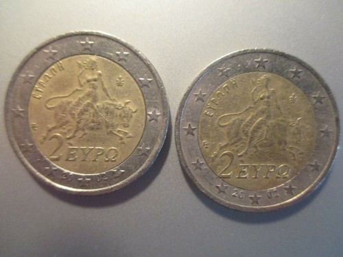 Moneta euro grecia - moneta, 2002