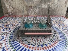 ANTICO CALAMAIO STILE BAROCCO IN ALLUMINIO XIX SECOLO