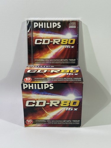 10x philips r80 - cd-r80, 16x
