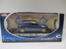 RENAULT CLIO Williams Bleu Blue Blau 2.0 16S de 1993 par SOLIDO 1531 au 1/43