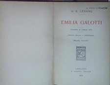 Lessing EMILIA GALOTTI carabba 1916