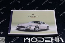 Manuale D'uso Inglese Maserati 4200 Gransport Coupé 2006
