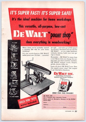 Dewalt power shop sega - sega, a