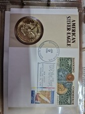 USA 1 dollaro Liberty 1 oz oncia American Eagle cf. Argento 1987 in lettera numismatica