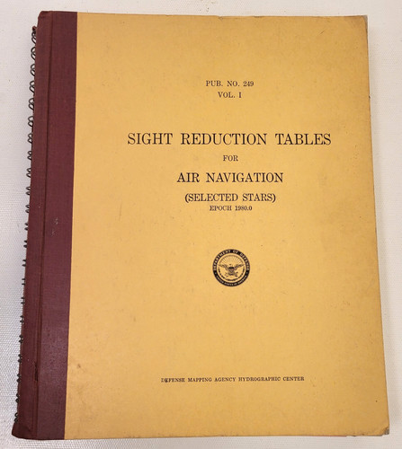 Sight reduction tables for air - reduction,
