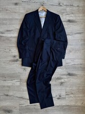 Giacca tuta Scabal Super 130's lana a righe + pantaloni