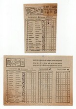 Vecchia schedina SISAL 09/02/1947. Compilata.