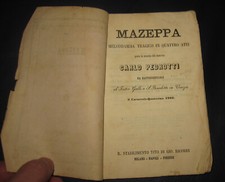 1866 Mazeppa. Melodramma