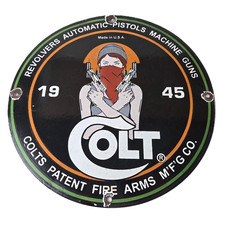 Vintage Colt Porcelain Sign -