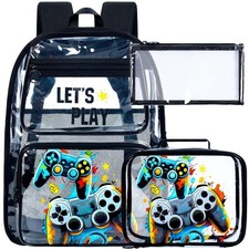 3PCS Kids Clear Backpack, Boys