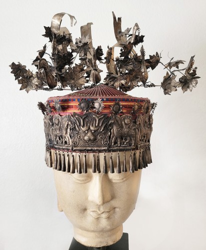 Antico cappello cinese - cappello, miao
