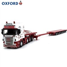 Modellino da esposizione pressofuso camion e rimorchio Scania R580 bianco 1:76 da collezione