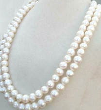 Collana di perle bianche 36"