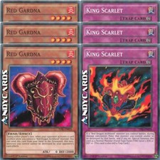 3x RED GARDNA (Rosso) +3x KING SCARLET (Re Scarlatto) • TDIL EN015 • TDIL EN070
