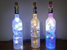 BOTTIGLIE GREY GOOSE 70CL LUCE LED SCEGLI QUANTITÀ E LUCE CALDA FREDDA O MULTI