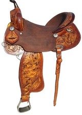 Western Leather Barrel Horse