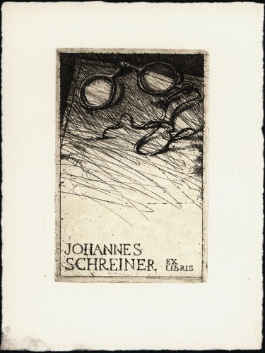 Escher exlibris johannes - escher,,