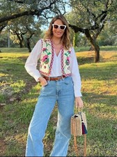 ZARA Floral Embroidered Short