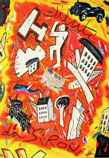 Donzelli serigrafia firmata - donzelli,
