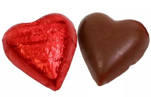 Cuori rossi cioccolato - cuori, al