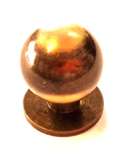 Pomolo Pomello per Mobili in Ottone Bronzo Sfumato mm. 20 Pz. 2 INVERNIZZI
