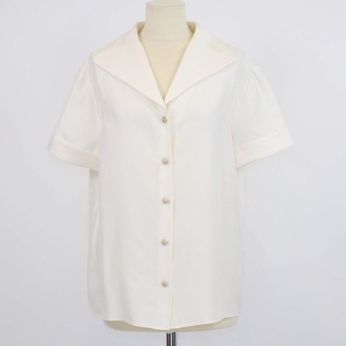 Camicia chanel avorio - avorio, seta