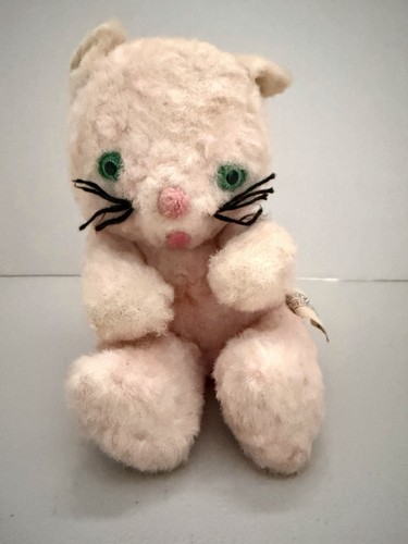 Peluche gatto rosa