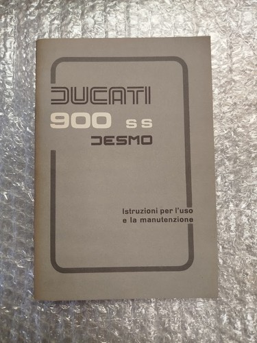 Ducati 900ss owner manual - ducati, owner's