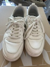 Zara - Scarpe Da Ginnastica, donna, Bianca, Pelle, tg Eu 39, usata