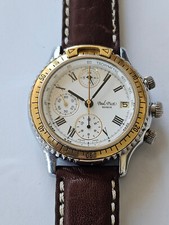 PAUL PICOT-"U-BOOT"-CRONO-41 MM-AUTOMATICO-ACCIAIO/ORO 18 KT-LEMANIA 5100-FIBBIA