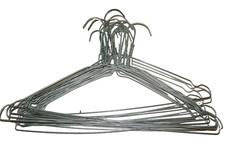 lotto 20 GRUCCE STAMPELLE in metallo  per vestiario - vestiti armadio