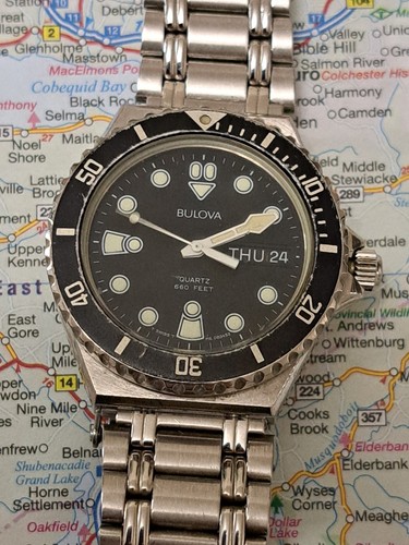 1983 bulova diver 660 feet - bulova,
