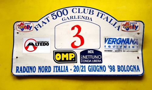 Insegna targa tabella fiat - tabella, 500