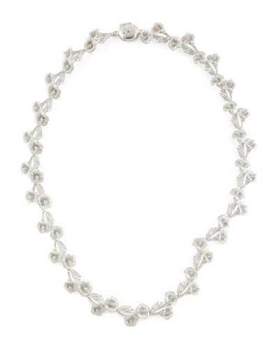 Collana con colletto - , floreale