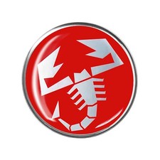 Adesivo per Abarth Ufficiale 3D Scorpione Diametro 50 mm
