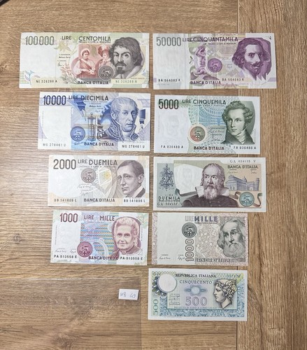 Lotto banconote lire 100000 - banconote,