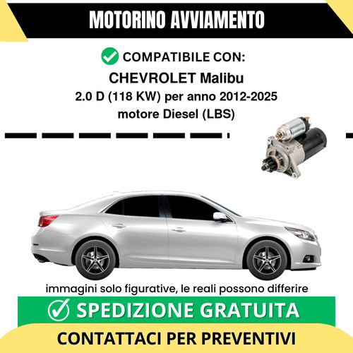 Motorino avviamento chevrolet - motorino,