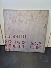 Foglio piastra titanio 1mm x