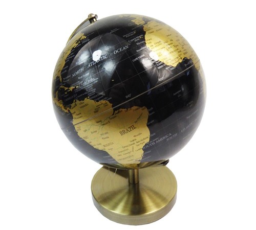 Mappamondo bronze 13x17 - mappamondo,