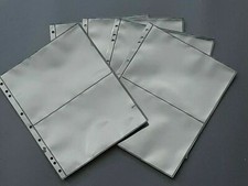 10 FOGLI LUSSO PER ALBUM A2 SCOMPARTI FONDO NERO X BUSTE FDC QUARTINE CARTOLINE