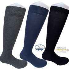 12 paia Calze Lunghe Uomo Cotone Caldo 100%Cotone Elasticizzato Soft Infinity®