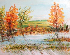 Dipinto ad olio impressionista