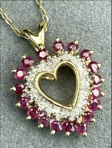 Ciondolo cuore donna diamante
