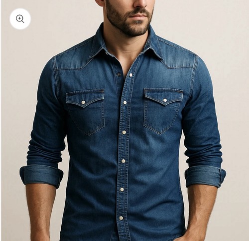 Camicia dinili blu scuro - camicia,