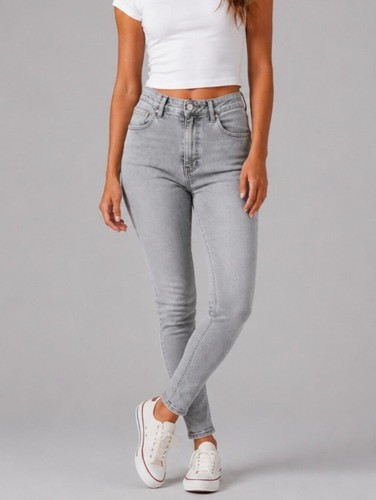 Jeans skinny zara grigio - jeans,