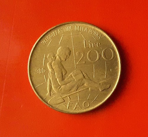 200 lire 1980 montessori - 200,