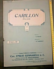 SPARTITO CARILLON PER PIANOFORTE E CANTO - CM 24X 33,5