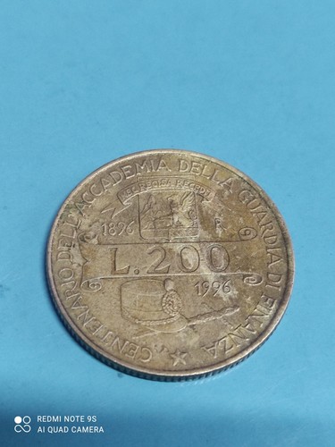 Moneta 200 lire - moneta, centenario