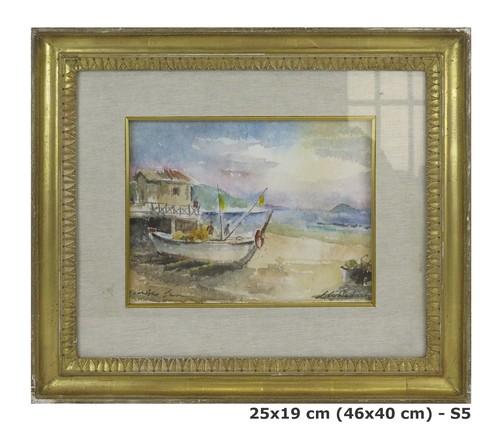 Quadro paesaggio mare marina - quadro,